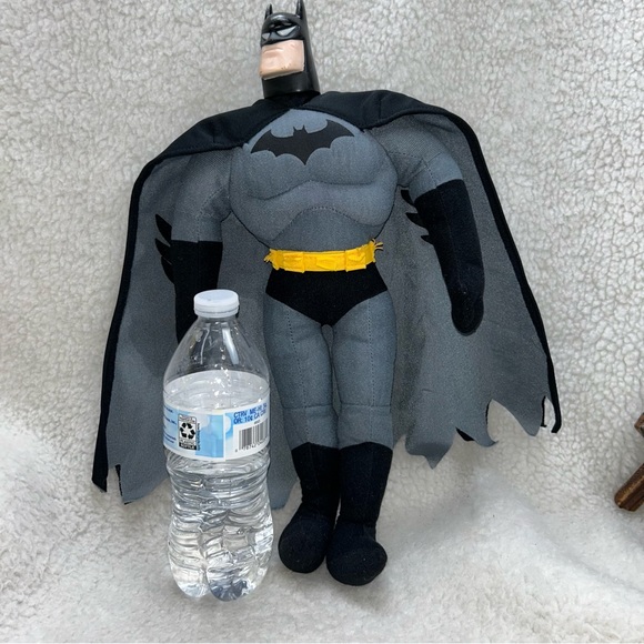 Batman plush doll 17" Justice League plush body plastic head READ - Picture 3 of 15